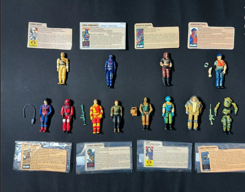 Huge Lot 307 80s/90s G.I. Joe ARAH 3.75 figures/weapon/card used & M.O.C. “Read” - Image 6