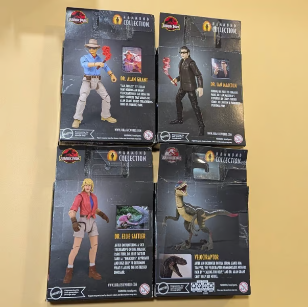 Jurassic World Park Hammond Collection - complete set of small figures lot - Image 6